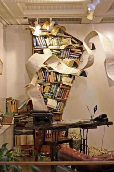 Book Installation, The Last Bookstore, Lots Of Books, Library Book Displays, Library Art, Library Displays, Book Display, Jena, Library Books