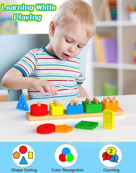 Use my link for 50% off!!

Ecoffer Montessori Toys for 1 2 3+ Year Old Toddlers, Educational Toys for 1 2 3 + Year Old Girls Boys ,Wooden Stacking Toys for Toddlers 1-3,Shape Sorter Toy,Color Sorting Toy,Learning Toy

#montessoritoy #montessorilearning #amazonbaby #amazon #amazontoddler #educationaltoys #amazonfavorites Shape Sort, Baby Montessori, Amazon Baby, Toys For Toddlers, Color Sorting, Stacking Toys, Learning Through Play, Montessori Toys, Learning Toys