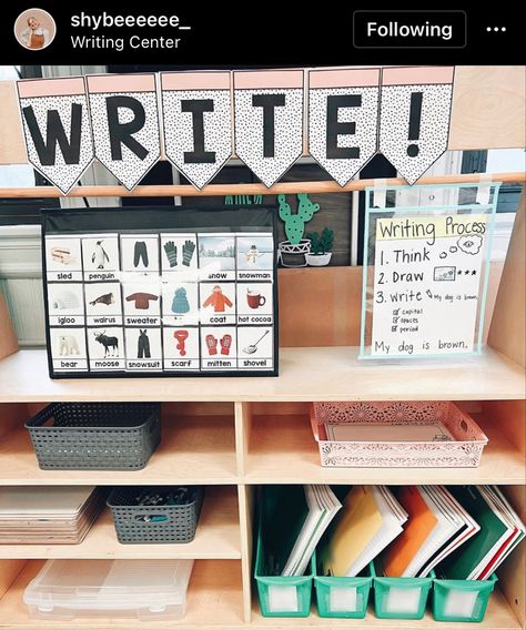 Classroom Writing Center, Preschool Prep, Dream Classroom, Classroom Makeover, Future Job, 3rd Grade Reading, 2nd Grade Classroom, Teaching First Grade, Teaching Inspiration