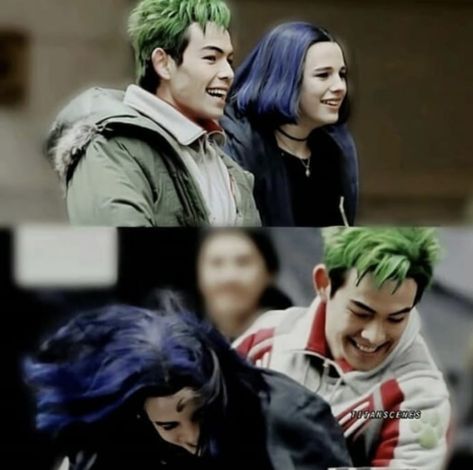 Gar And Rachel, Garchel Titans, Titans Tv Series Aesthetic, Titans Rachel, Gabriel Picolo Raven And Beast Boy, Dc Titans Behind The Scenes, Ryan Potter, Teen Titans Love, Titans Tv Series