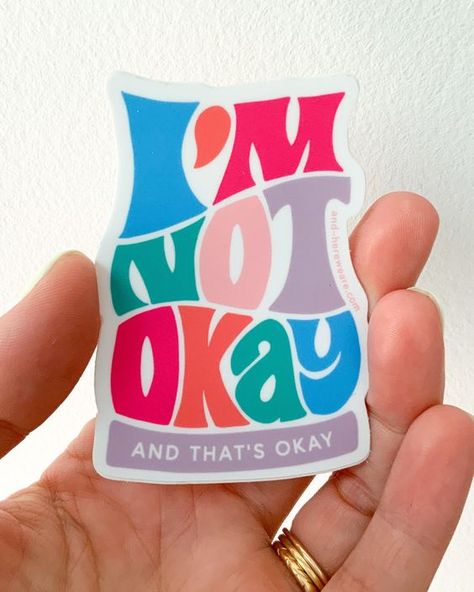 I'm Not Okay Sticker Sticker #sticker Stickers #stickers freesticker #freesticker freestickers #freestickers free download sticker #freedownloadsticker 1.95 Okay Sticker, Sticker Design Inspiration, Not Okay, Food Stickers, Packaging Stickers, Love Stickers, Cool Stickers, Fun Stickers, Sticker Collection