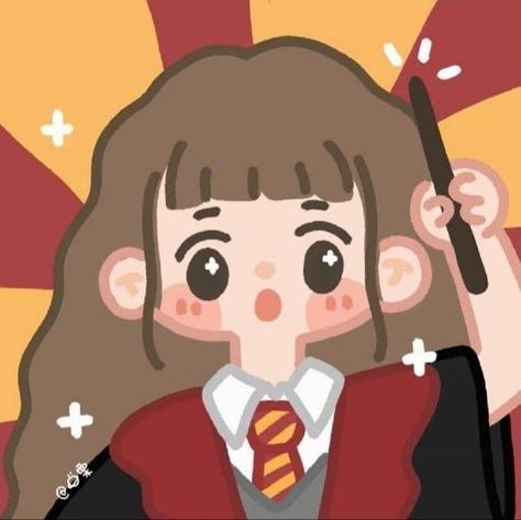 matching icons for 3 friends Harry Potter Artwork, 강아지 그림, Harry Potter Anime, Cute Kawaii Drawings, Cute Cartoon Drawings, Cute Little Drawings, Cute Chibi, Girls Cartoon Art, Kawaii Drawings