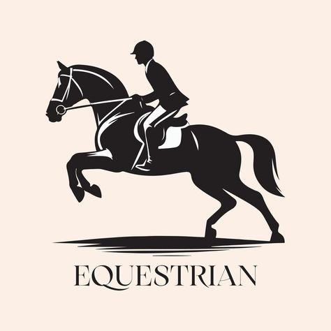 Equestrian logo | Premium Vector #Freepik #vector Equestrian Logo Design, Food Western, Equine Logos, Equestrian Logo, Horse Club, Equestrian Aesthetic, Horse Logo, Polo Logo, Logo Inspiration