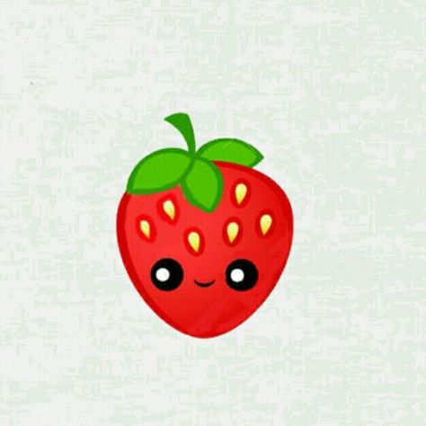 Fresa Cute Strawberry Drawing, Fresa Dibujo, Kawaii Party, Strawberry Clipart, Strawberry Drawing, Strawberry Art, Color Cartoon, Easy Strawberry, Cute Strawberry