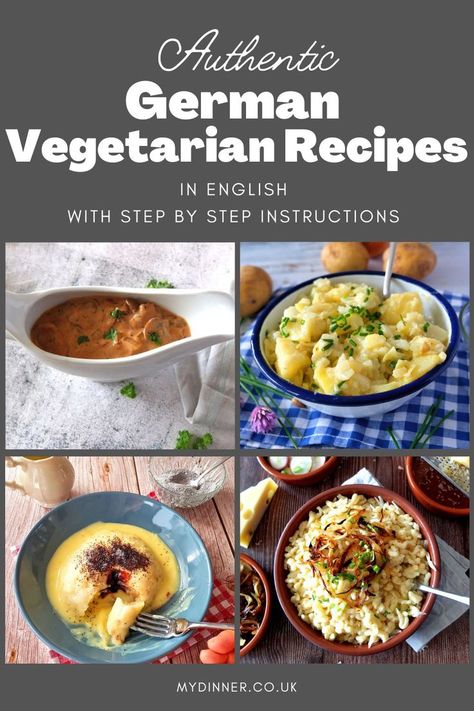 German vegetarian dishes German Recipes Dinner, German Christmas Food, German Recipes, Vegetarian Dinners, English Food, Vegetarian Meals, German Food, Vegetarian Recipes Dinner, Vegetarian Food