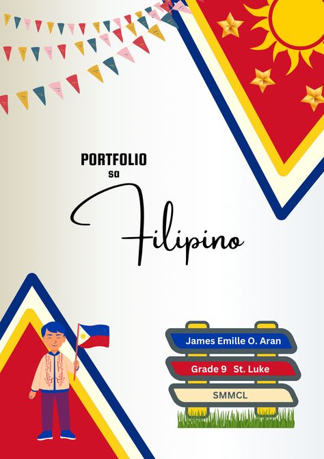 Portpolio sa Filiino design idea. Filipino Portfolio Design Ideas, Filipino Design For Portfolio, Filipino Subject Design, Filipino Portfolio Design, Filipino Values Poster, Filipino Subject Background Design, Portfolio Sa Filipino, Kulturang Pilipino Poster, Filipino Design Ideas