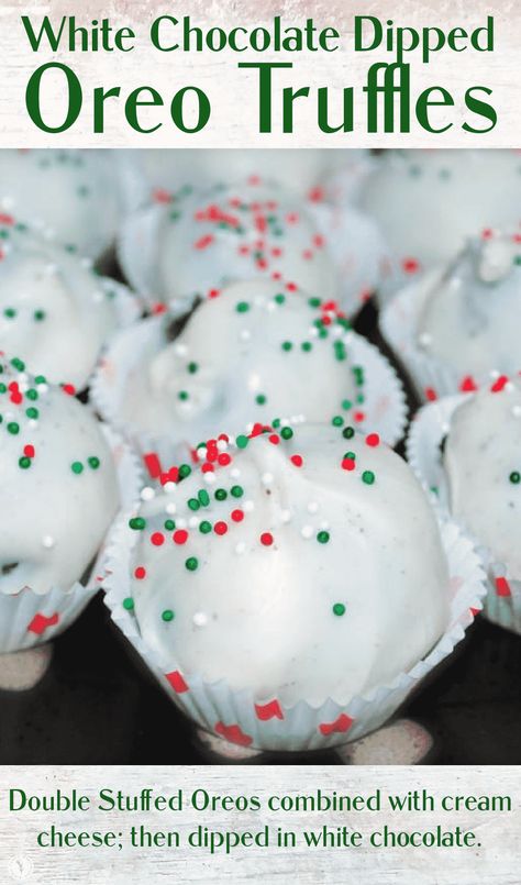 Oreo Truffle Balls, Truffle Balls, Oreo Truffle, Peppermint Truffles, Christmas Cookie Exchange Recipes, Oreo Truffles Recipe, Chocolate Dipped Oreo, Peppermint Cake, Truffles Recipe