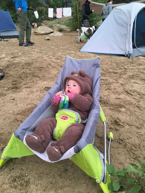 Infant Camping Hacks, Newborn Rv Living, Camping With Newborn In Camper, Camping With An Infant, Tent Camping With Baby, Baby Camping Outfit, Camping With Newborn, Camping With Infant, Camping With A Newborn