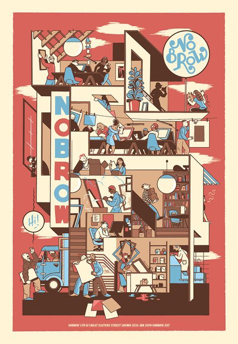 Jan Van Der Veken #grafica #illustrazioni Chris Ware, Art Et Illustration, Arte Popular, International Artist, Flat Illustration, Comic Styles, The New Yorker, Graphic Novel, Poster Design