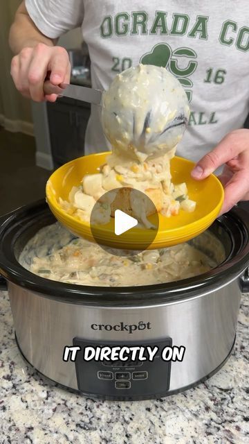 Food Dudes on Instagram: "Crockpot chicken pot pie 🥧 #easyrecipe #cooking #comfortfood #dinner" Food Dudes, Slow Cooker Chicken Pot Pie, Crockpot Chicken Pot Pie, Tiktok Food, Chicken Crockpot Recipes Easy, Pot Pie Soup, Crock Pot Freezer, Easy Crockpot Chicken, Pot Pies Recipes