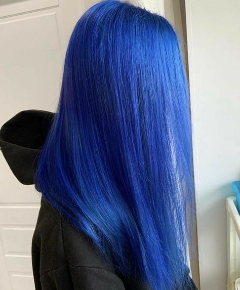 Blue Hair Aesthetic, Bright Blue Hair, Royal Blue Hair, Dark Blue Hair, Dyed Hair Inspiration, Campaign Posters, Punk Hair, Pretty Hair Color, Bright Hair