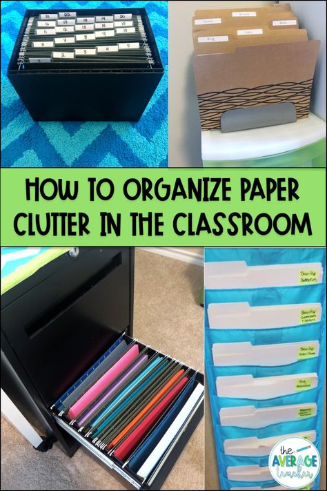 Teacher File Organization Ideas, File Folder Organization Classroom, Teacher Paper Organization Ideas, Classroom Setup Kindergarten, Teacher Paper Organization, Student Mailboxes, Organization Teacher, Paper Clutter Organization, Teacher Files