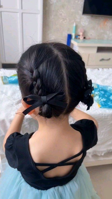 Happy hometown | Simple hairstyle | Instagram Hairstyles For Girls Kids Short Hair, Short Hair Styles Kids Girl Easy, Simple Hairstyle For Children, Hairstyle For Kids Short Hair, Short Kids Hairstyles, Short Hair Styles Kids, Bun Hairstyle For Kids Girl, Simple Hear Style Girl, Simple Hair Style For Kids Girl