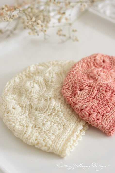 Baby's Breath Beanie Free Crochet Pattern for Preemies in NICU Crochet Newborn Beanie, Crochet Premie Hat, Newborn Beanie Crochet Pattern Free, Nicu Crochet, Bonding Squares, Beginner Crochet Patterns Free, Crochet Preemie Hats, Crochet Baby Hats Free Pattern, Easy Crochet Ideas