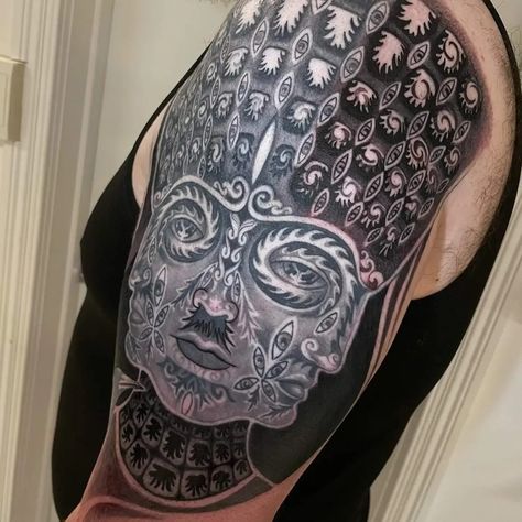 Alex Gray Tattoo, Alex Grey Tattoo, 10000 Days, Tattoo Composition, Tool Tattoo, Stick N Poke, Alex Grey, Tool Band, Grey Tattoo