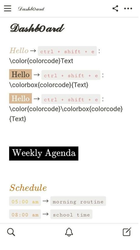 #How_To_Change_Text_Color_In_Notion #Organisation #Laptop_Wallpaper_Cream_Aesthetic #Notion_Ipad_Template Notion Notes, School Planner Template, Text Codes, 5 Aesthetic, Font Love, Small Business Planner, Dashboard Template, Aesthetic Fonts, School Planner