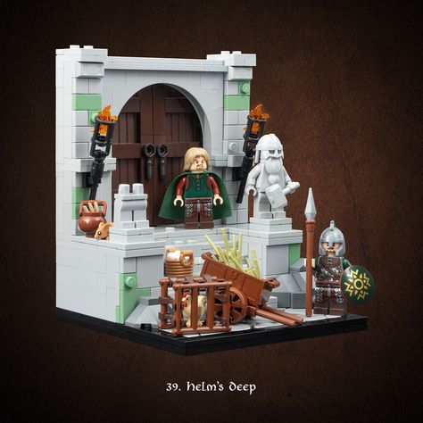 Helm's Deep | In my final LotR scene Théoden and his people … | Flickr Lego Zelda, Lego Hobbit, Helms Deep, Lego Organization, Lego Inspiration, Lego Spaceship, Lego Custom Minifigures, Lego Castle, Lego Creative