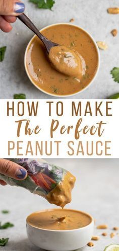 Peanut Sauce Recipe, Vegan Sauces, Goulash, Tapenade, Peanut Sauce, Homemade Sauce, Asian Cooking, Asian Dishes, The Spot