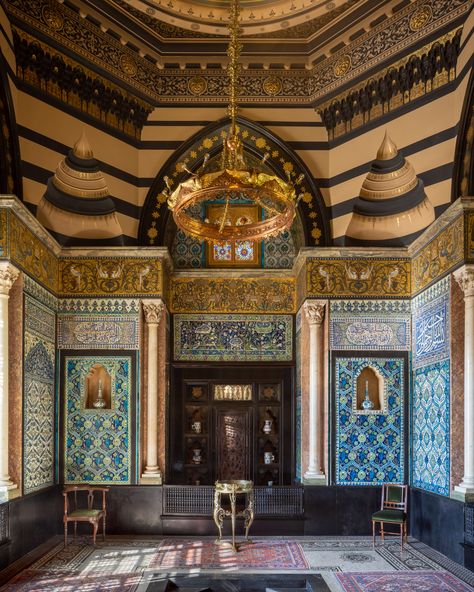 Discover how Leighton's home came to embody the idea of how a great artist should live. Leighton House Museum, Wallpaper Matching, Gold Mosaic, Crane Design, Kensington And Chelsea, Travel Guide London, Victorian London, With Wallpaper, London Shopping