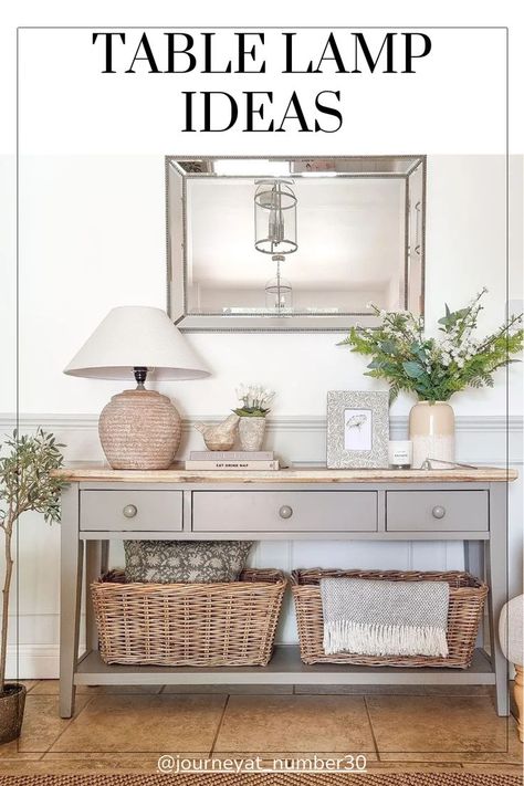 Table Lamp Ideas French Country Table Lamps, Buffet Cabinet Decor, French Country Lamps, Timeless Decorating, Table Lamp Ideas, French Country Table, Table Lamps For Living Room, Stylish Table Lamps, Farmhouse Style Table