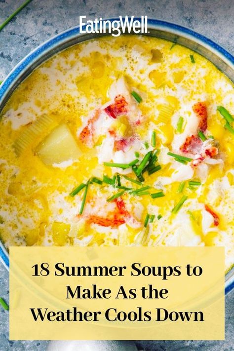 Summer Soup Recipes Healthy, Summer Squash Soup, Yellow Squash Soup, Spring Soup Recipes, Summer Soup Recipes, Seasonal Veggies, Spring Soups, Zucchini Corn, Squash Zucchini