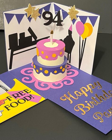 Made by JustSuperArt Diy Exploding Box, Chocolate Drawing, Happy Birthday Cards Diy, Anniversaire Diy, Personalised Gifts Diy, Birthday Cards For Boyfriend, Cute Birthday Gift, Mom Cards, Diy Paper Crafts Decoration