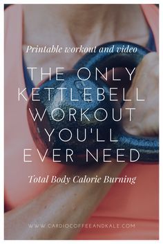 Kettlebell Workouts For Women, Kettlebell Workout Routines, Full Body Kettlebell Workout, Kettlebell Cardio, Burning Workout, Kettlebell Training, Printable Workouts, Ultimate Workout, Fitness Challenge