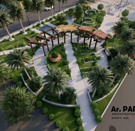 Semi Circle Landscape Design, Garden Pavilion Ideas, Landscape Plaza Design, Public Space Design Plan, Indoor Theme Park Design, Park Layout Landscape, Buffer Zone Architecture, Industrial Park Design, Housing Landscape Design