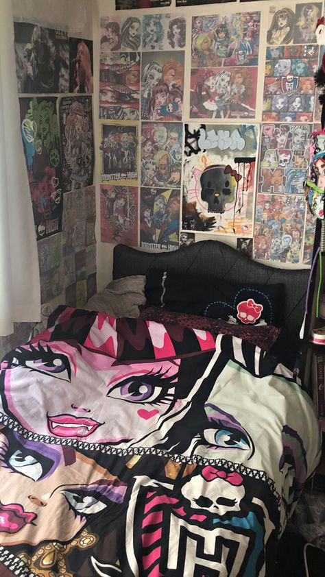 Draculaura Bedroom, Draculaura Room, Monster High Room Decor, Monster High Bedroom, Monster High Room, Arte Monster High, Monster High Pictures, Moster High, Nostalgic Images