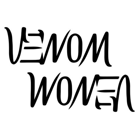 Women Venom, Venom Women, Venom Tattoo, Meaningful Word Tattoos, Ambigram Tattoo, Black Men Tattoos, Note Png, Small Girly Tattoos, Sharpie Tattoos