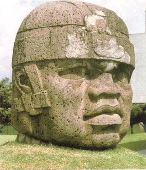 The Olmec colossal heads are at least seventeen monumental stone representations of human heads sculpted from large basalt boulders. The heads date from at least before 900 BC and are a distinctive feature of the Olmec civilization of ancient Mesoamerica (Gulf Coast of Mexico). Olmec Civilization, Ancient Civilisation, African Origins, Ancient Astronaut, Ancient Mysteries, African Diaspora, Ancient Aliens, African History, Ancient Architecture