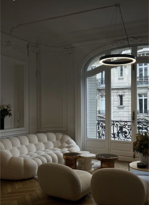 Alternative Luxe, Bubble Sofa, Cloud Sofa, Couch Styling, Sofa White, Luxury Furniture Living Room, Nordic Living Room, Condo Decorating, Room Makeover Bedroom