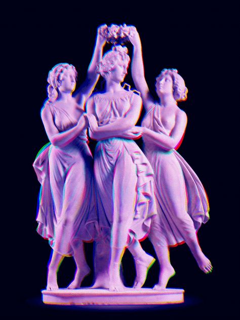 Vaporwave art. Vaporwave Aesthetic Statue, Greek Vaporwave, Dj Moodboard, Vaporwave Statue, Vaporwave Gif, Vapor Art, Vaporwave Wallpaper, Internet Art, Vaporwave Art