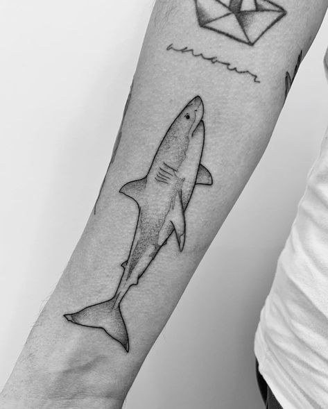 Shark Tattoo, Tattoos And Piercings, Geometric Tattoo, Tatting, Piercings, Google Search, Tattoos