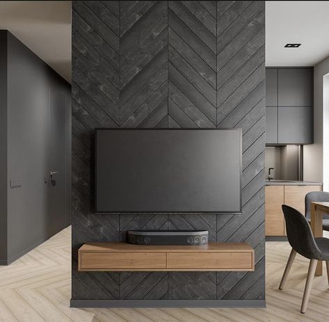 Tv Divider Wall, Tv Divider Design For Living Room, Living Room Partition With Tv Unit, Divider Wall Ideas With Tv, Tv Wall Divider, Partition Wall With Tv Unit, Tv Wall Partition, Living Area Wall Design, Tv Room Divider