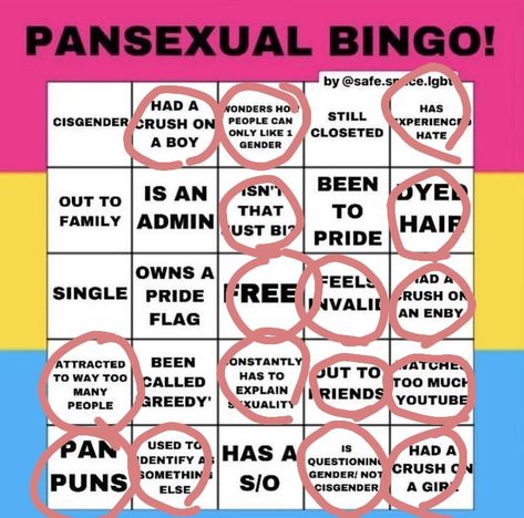 I love being pan Pan Bingo, Pan Culture, Quick Jokes, Bingo, I Love, Feelings, Quick Saves