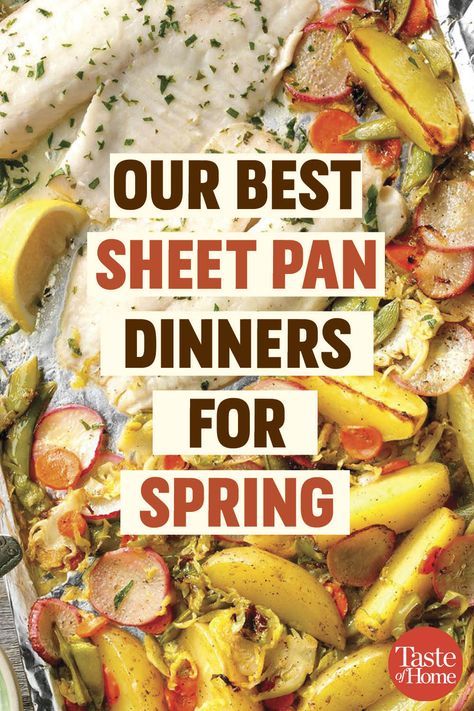 Spring Crockpot Dinner, Dinner Spring Recipes, Sheet Pan Dinners Dairy Free, Spring Dinner Recipes Families, Easy Vegan Meals Healthy, Spring Time Meals, Spring Recipes Healthy, Spring Meal Prep, Easy Spring Meals