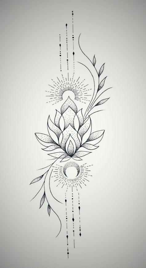 Lotus Ornamental Tattoo, Mandala Tattoos For Women, Flower Leg Tattoos, Feminine Shoulder Tattoos, Lotus Mandala Tattoo, Simple Heart Tattoos, Floral Mandala Tattoo, Lotus Flower Tattoo Design, Chakra Tattoo