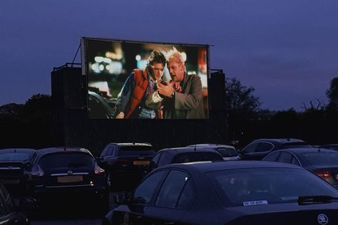 Enjoy a movie outdoors with tickets for four people in one car to Moonbeamers Drive-In Cinema in Billericay, with popcorn included. Drive Through Cinema, Car Movie Night, Drive Thru Movie, Director Board, Night Cinema, Drive In Cinema, Car Movie, Birthday Movie, Car Cinema