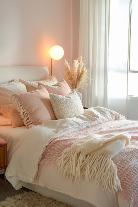 Modern Pink Bedroom, Pink Bedroom Walls, Pink Bedroom Design, Pink Bedroom Decor, Pink Bedrooms, Bedroom Renovation, Bedroom Decor Design, Modern Bedroom Decor, Redecorate Bedroom