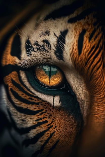 Photo eye of the tiger | Premium Photo #Freepik #photo #tiger #wild #wildlife #wild-nature Tiger Eye Wallpaper, Tiger In Nature, Animals Wild Photography, Eye Of A Tiger, Wild Life Aesthetic, Tiger Face Photography, Tiger Eye Painting, Tiger Aesthetics, Tiger Fotografie