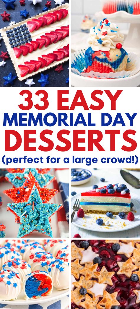 Red White And Blue Desserts – These fun, patriotic and colorful 4th of July Desserts are perfect for the holiday, or for any time you want to celebrate the red, white, and blue with an impressive treat. Find some of the best red white and blue dessert recipes for your Independence Day party! Cream Cheese Balls Recipe, Patriotic Sugar Cookies, Memorial Day Desserts, Memorial Day Foods, Layered Jello, Bbq Desserts, Patriotic Food, Patriotic Desserts, 4th Of July Cake