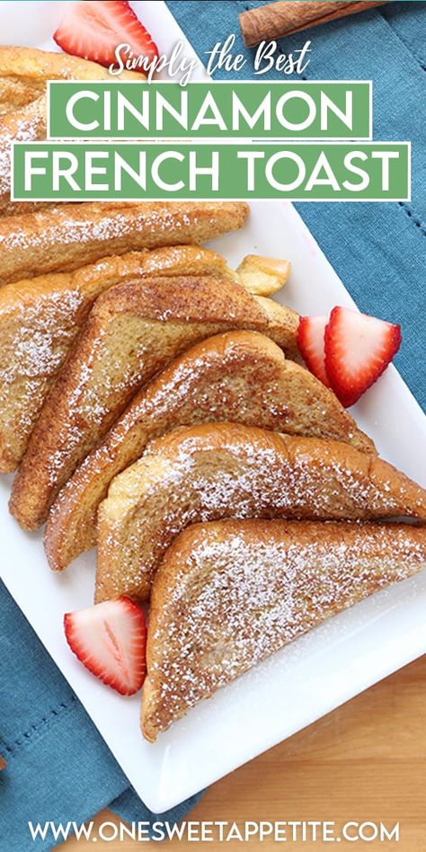 Easy Healthy French Toast Recipe, Easy French Toast Recipe For One, Best French Toast Recipe Cinnamon, Easy Breakfast Ideas French Toast, French Cinnamon Toast, French Toast Simple, Recipes For French Toast, Quick And Easy French Toast, Basic French Toast Recipe