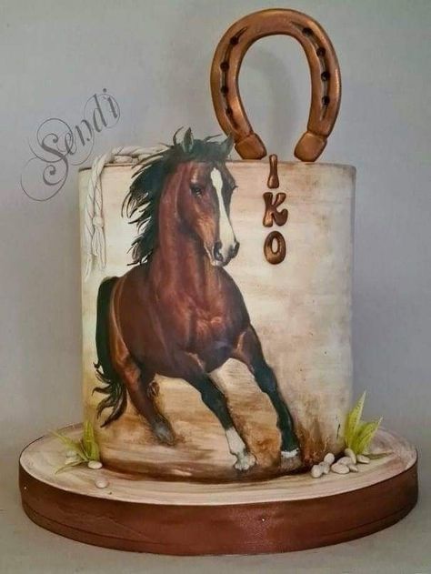 Country Birthday Cakes, Western Birthday Cakes, Cowboy Birthday Cakes, Horse Birthday Cake, Cake Designs For Girl, Cowboy Cakes, Princess Cupcake Toppers, Realistic Cakes, Chocolate Sculptures