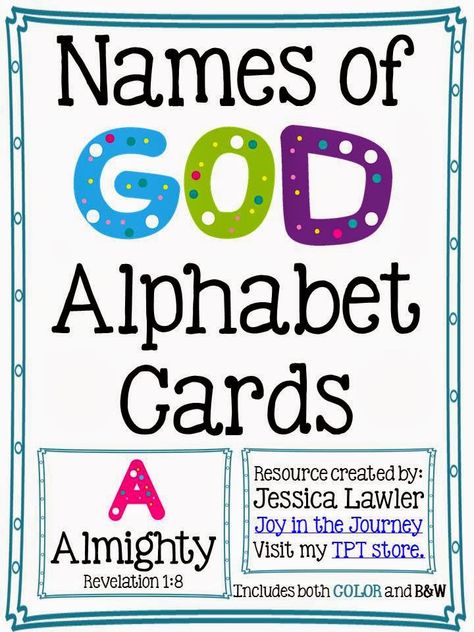 The Names Of God, Christian Classroom, Rainbow Activities, Sunday School Classroom, Toddler Class, Name Of God, Christian Crafts, Bible Study For Kids, Christian Education