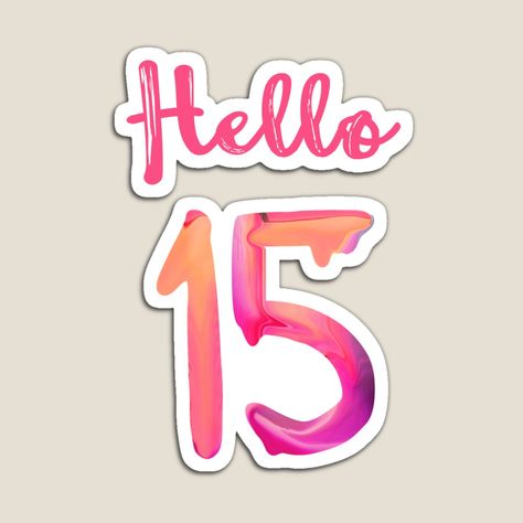 Hello 15, Baby Gift Wrapping, Happy 15th Birthday, Birthday Wallpaper, Besties Forever, Bday Cards, Diy Birthday Decorations, Free Birthday, Birthday Stuff