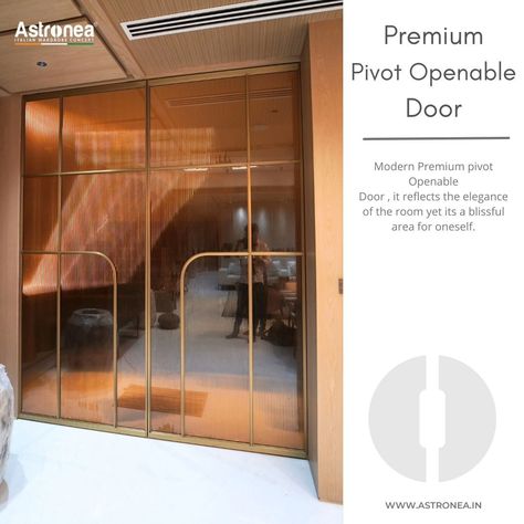 Sliding Wardrobes and Door Partition | Upgrade your entrance with our aluminum profile glass door and a sleek pivot door, featuring fluted brown-tinted glass. Elegance and… | Instagram Fluted Glass Wardrobe, Door Partition, Glass Wardrobe, Sliding Wardrobes, Pivot Door, Fluted Glass, Tinted Glass, Pivot Doors, Sliding Wardrobe