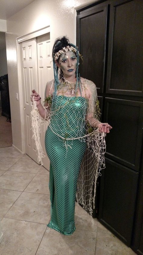 Algae Costume, Under The Sea Fancy Dress Ideas, Mermaid Costume Woman, Plus Size Siren Costume, Swamp Mermaid Costume, Sea Witch Cosplay, Vintage Mermaid Costume, Spooky Mermaid Costume, Under The Sea Fancy Dress