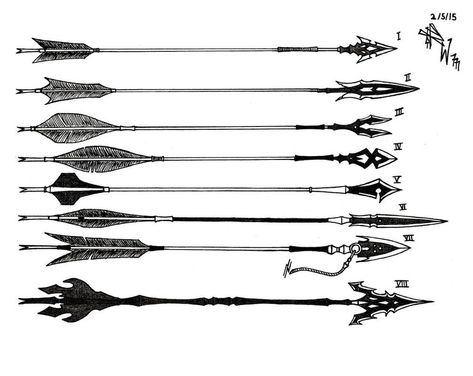 Types Of Bows, Arrow Art, Arrow Drawing, Types Of Swords, Fantasy Props, Magic Items, Bow Arrows, Cool Swords, Writing Project