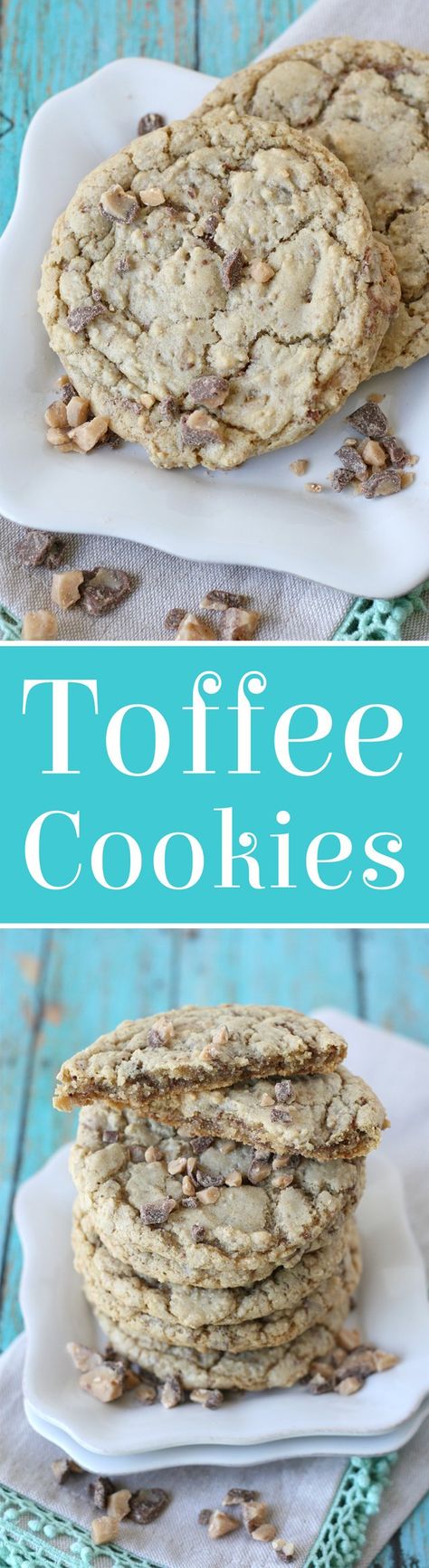 Toffee Cookie Recipe, Chewy Toffee, Amazing Cookie Recipes, Crunch Cookies, Toffee Crunch, Spring Dessert, Holiday Baking Recipes, Toffee Cookies, Simple Dessert